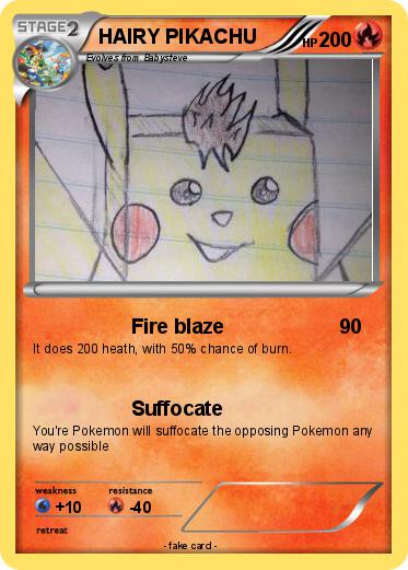 Pokemon HAIRY PIKACHU