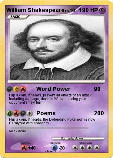 Pokemon William Shakespeare