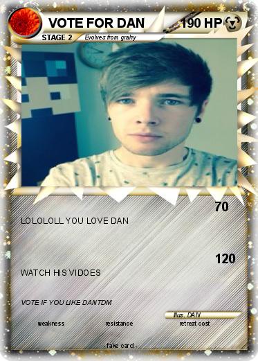 Pokemon VOTE FOR DAN