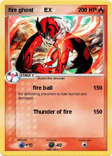 Pokemon fire ghost       EX