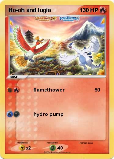 Pokemon Ho-oh and lugia
