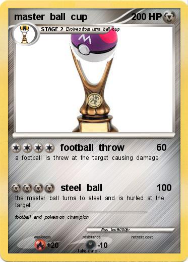 Pokemon master  ball  cup