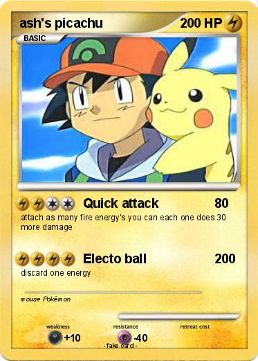 Pokemon ash's picachu