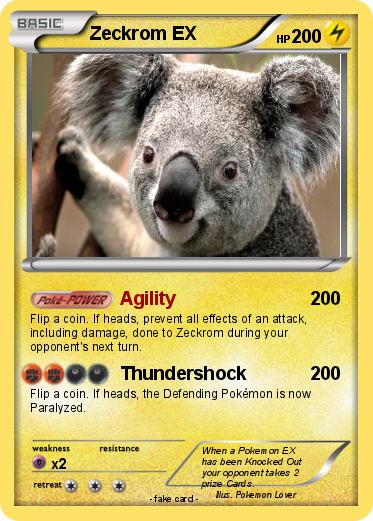 Pokemon Zeckrom EX