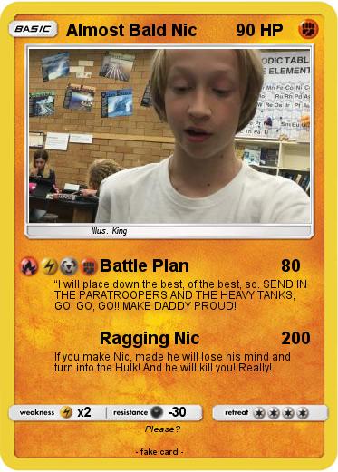 Pokemon Almost Bald Nic