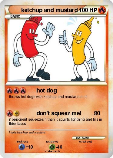 Pokemon ketchup and mustard