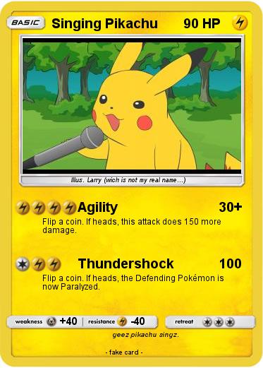 Pokemon Singing Pikachu