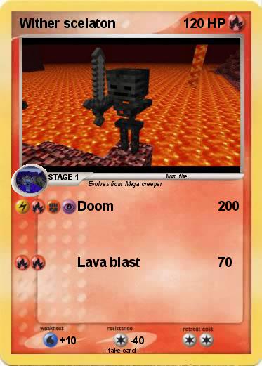 Pokemon Wither scelaton