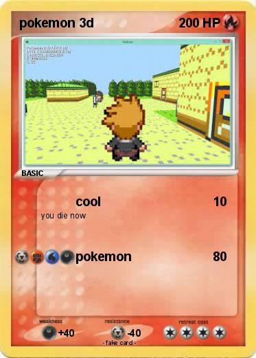 Pokemon pokemon 3d