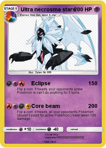 Pokemon Ultra necrosma stars