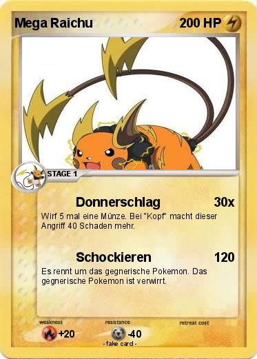 Pokemon Mega Raichu