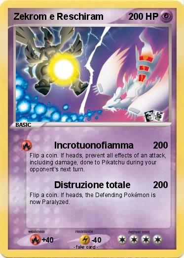 Pokemon Zekrom e Reschiram