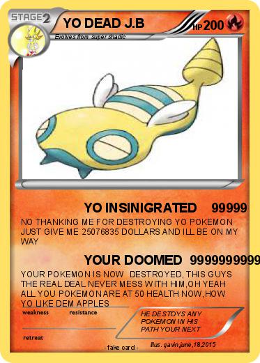 Pokemon YO DEAD J.B