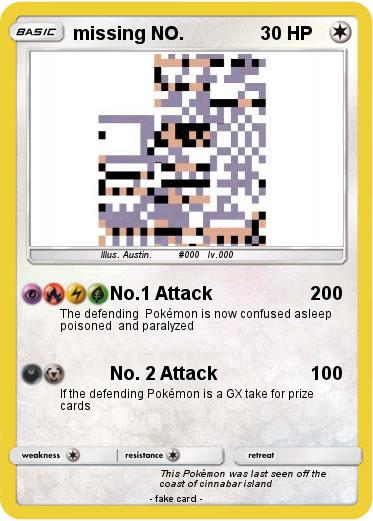 Pokemon missing NO.