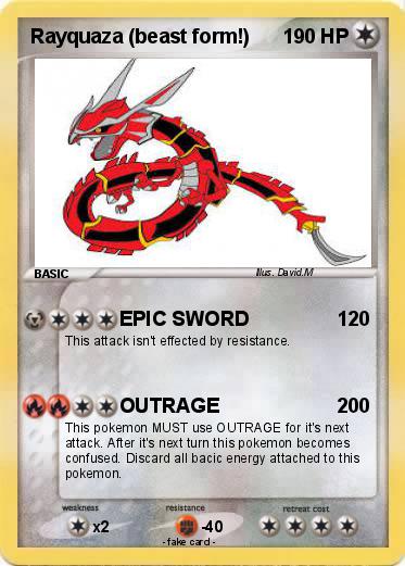 Pokemon Rayquaza (beast form!)