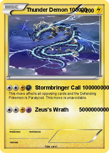 Pokemon Thunder Demon 100000