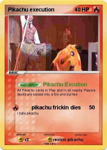 Pokemon Pikachu execution