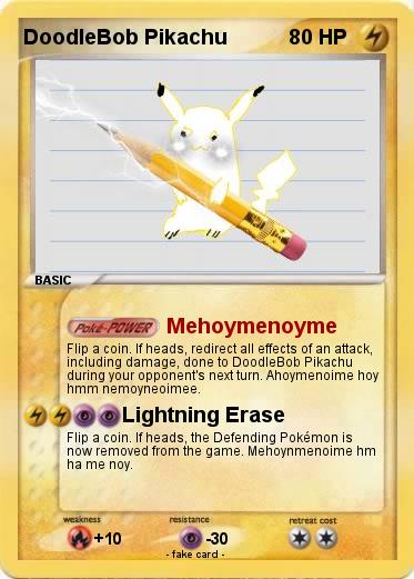 Pokemon DoodleBob Pikachu