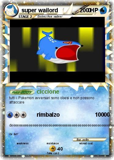 Pokemon super wailord                   0