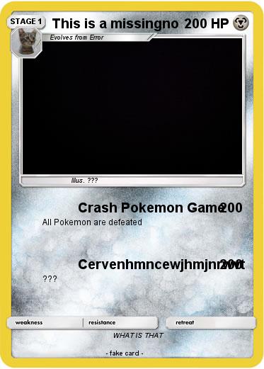 Pokemon This is a missingno