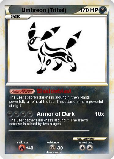 Pokemon Umbreon (Tribal)