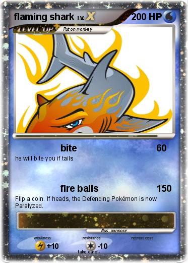 Pokemon flaming shark