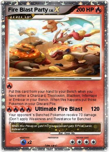 Pokemon Fire Blast Party
