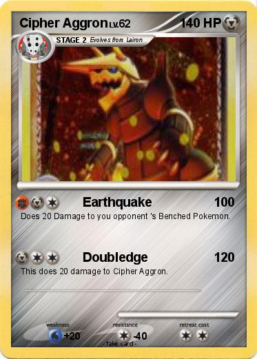 Pokemon Cipher Aggron