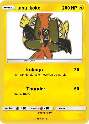 Pokemon tapu  koko