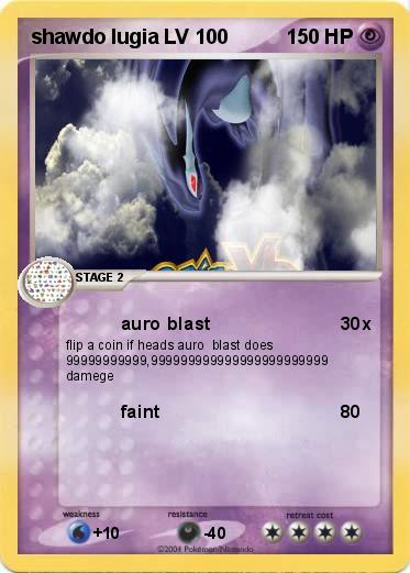 Pokemon shawdo lugia LV 100