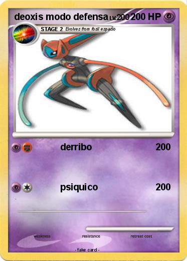 Pokemon deoxis modo defensa