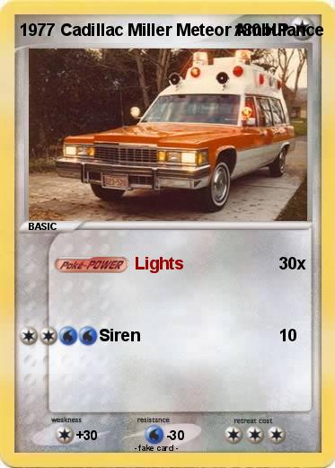 Pokemon 1977 Cadillac Miller Meteor Ambulance