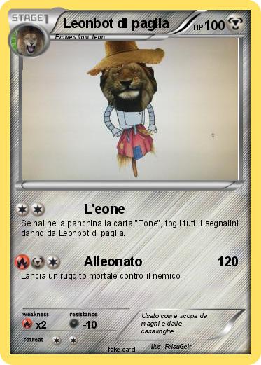 Pokemon Leonbot di paglia