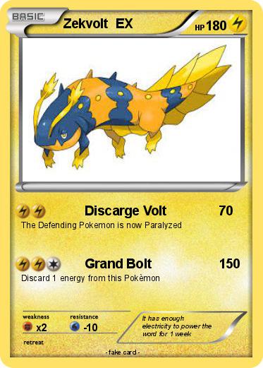 Pokemon Zekvolt  EX