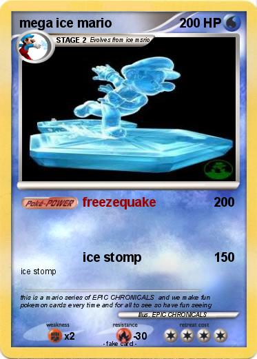 Pokemon mega ice mario