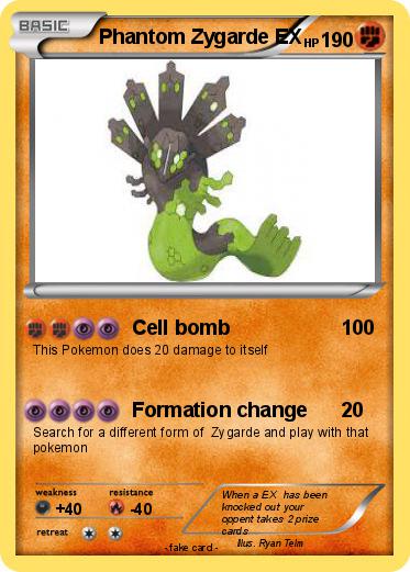 Pokemon Phantom Zygarde EX