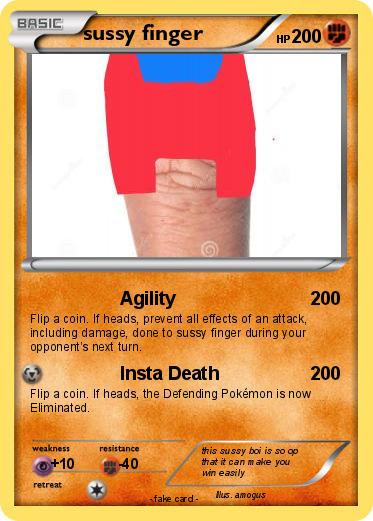 Pokemon sussy finger