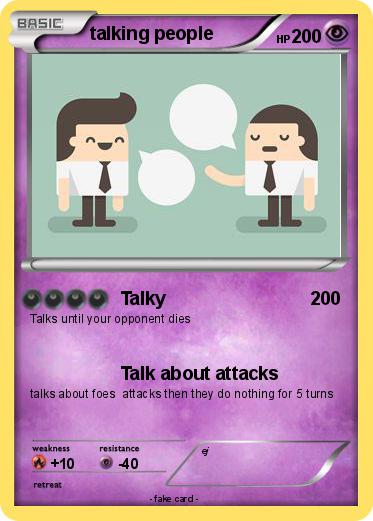 Pokemon talking people