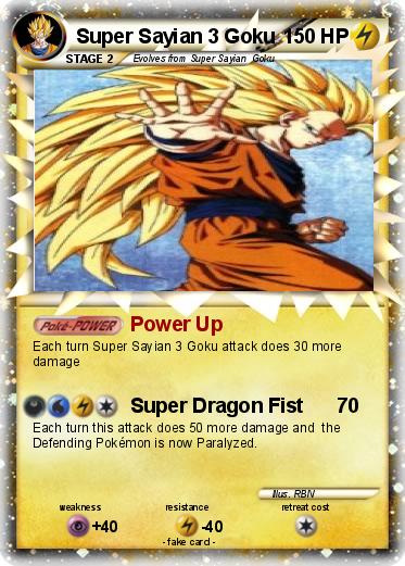 Pokemon Super Sayian 3 Goku