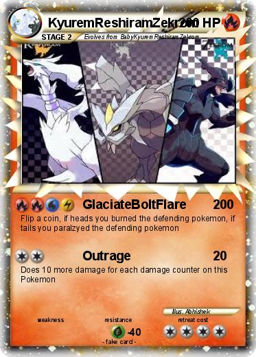 Pokemon KyuremReshiramZekrom