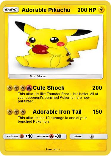 Pokemon Adorable Pikachu