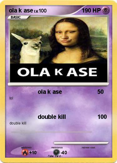 Pokemon ola k ase
