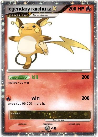 Pokemon legendary raichu