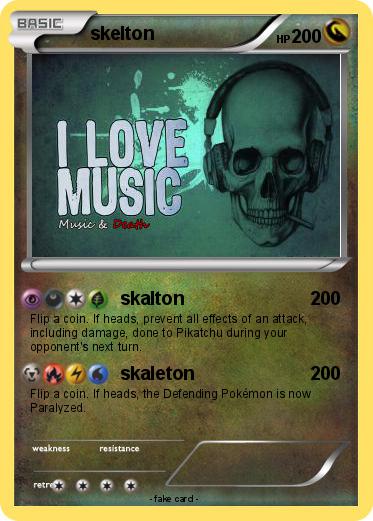Pokemon skelton