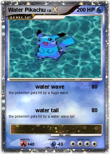 Pokemon Water Pikachu