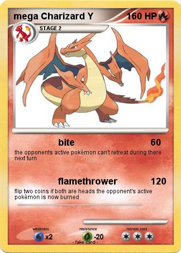 Pokemon mega Charizard Y