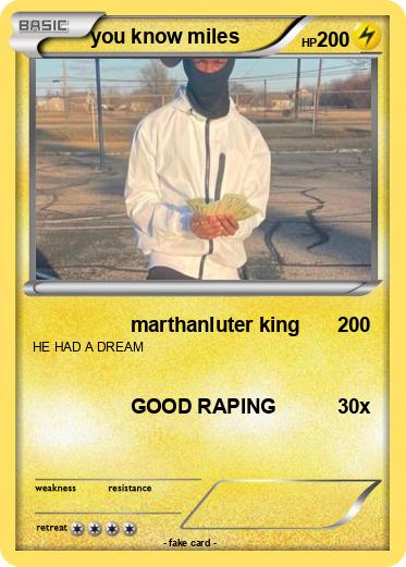 Pokemon you know miles