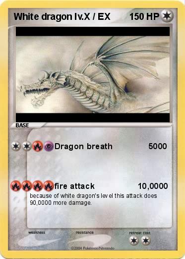 Pokemon White dragon lv.X / EX                             