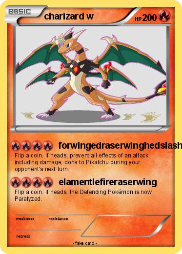 Pokemon charizard w