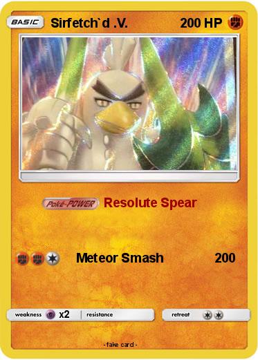 Pokemon Sirfetch`d .V.